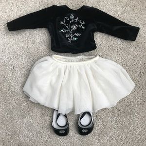 American Girl Doll outfit - skirt, shirt, shoes